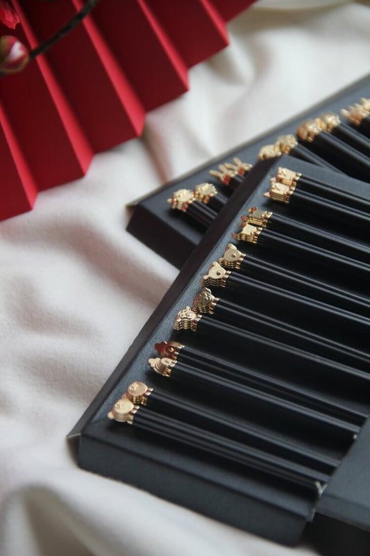 12 Chinese Zodiac Chopsticks Set - Gifts by Art Tree