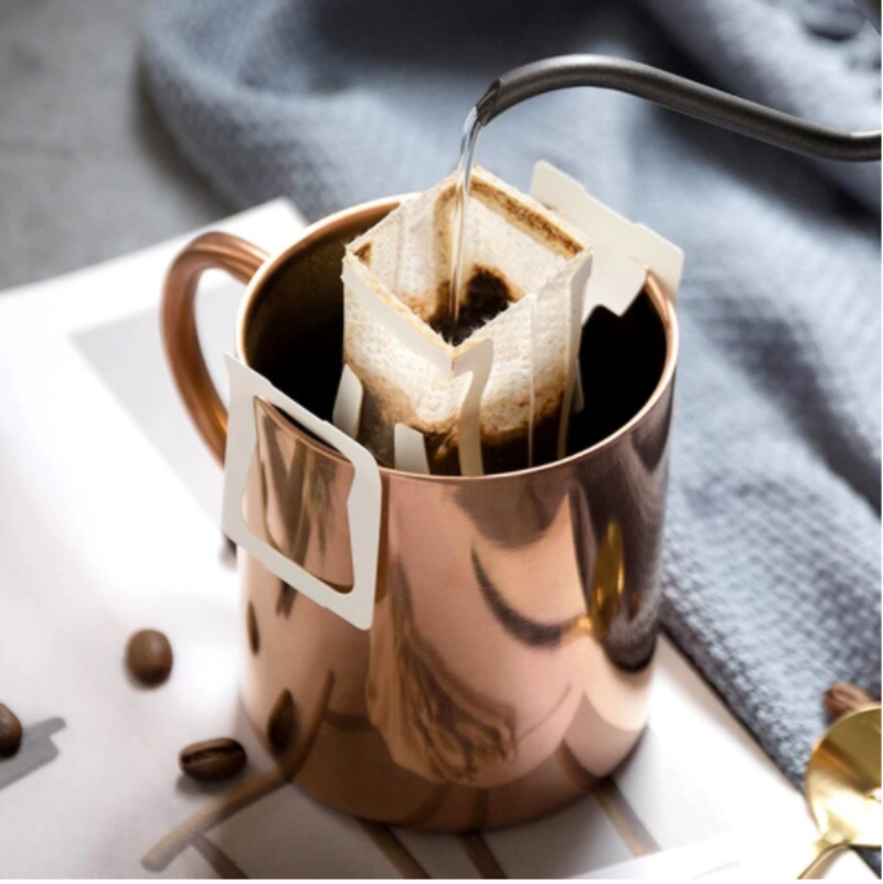 BICUDO Coffee Mug - Classic Double Wall 304 Stainless Steel Coffee Mug - Rose Gold - Gifts by Art Tree
