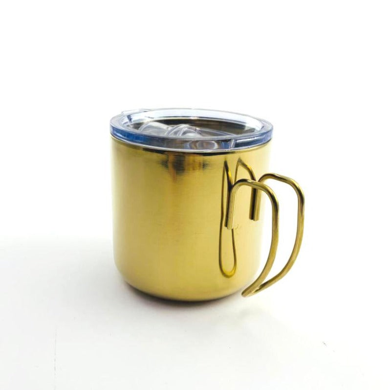 BREU Coffee Mug - Double Wall 304 Stainless Steel Coffee Mug - Gold - Gifts by Art Tree