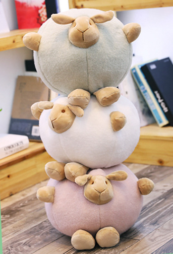 Round de Sheep Plush Toy - Small - White - Gifts by Art Tree
