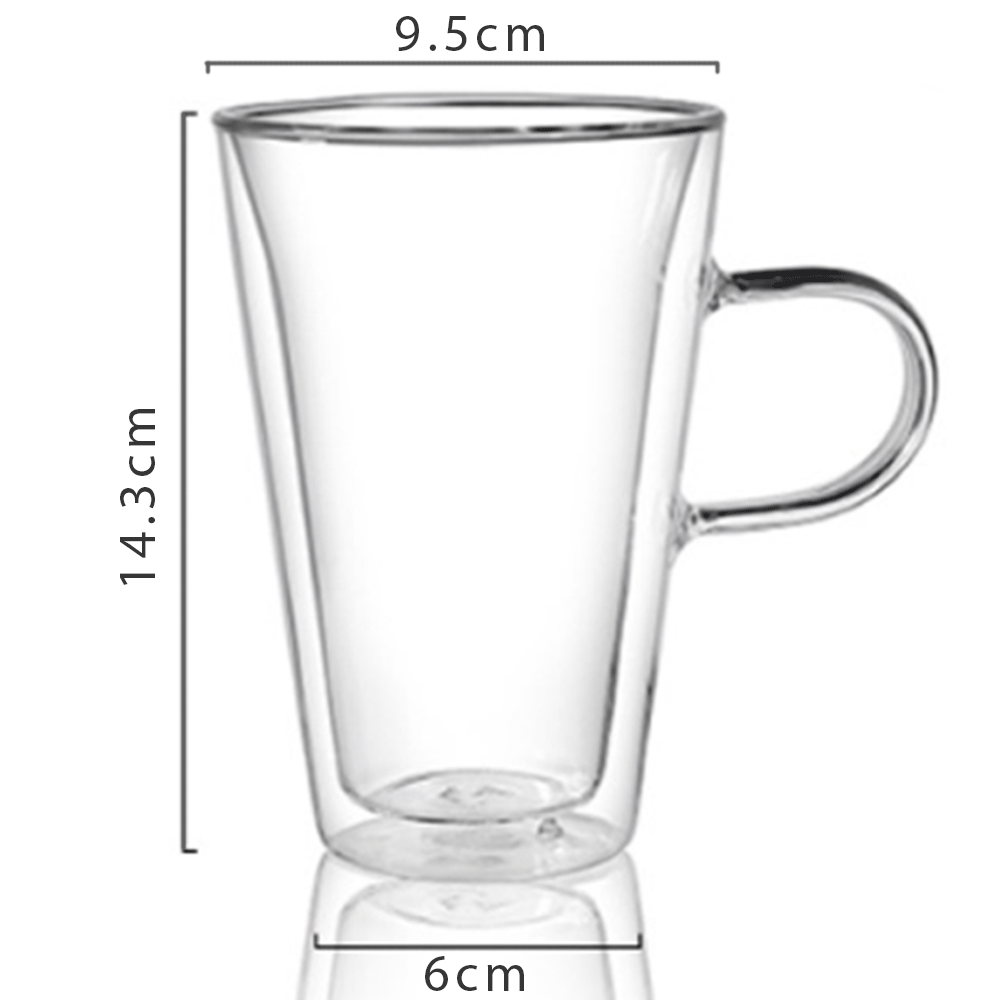 COTIA Coffee Mug - Double wall with Handle - Tall - Gifts by Art Tree