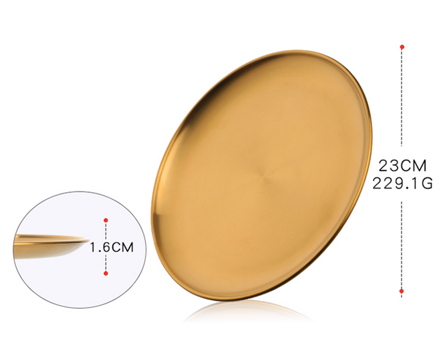 Dinner Plate - Gold - Gifts by Art Tree