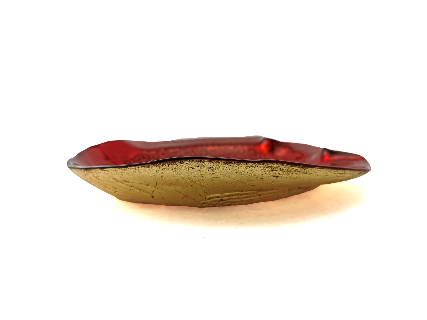 Vintage Elegant Ruby Red Fish-Shaped Plate - Gifts by Art Tree