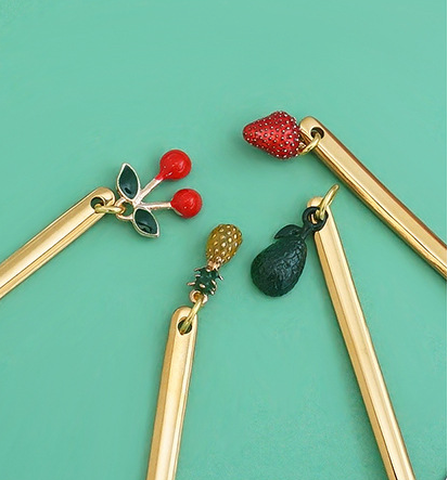 Fruity Dessert Fork & Spoon Set - Silver - Gifts by Art Tree