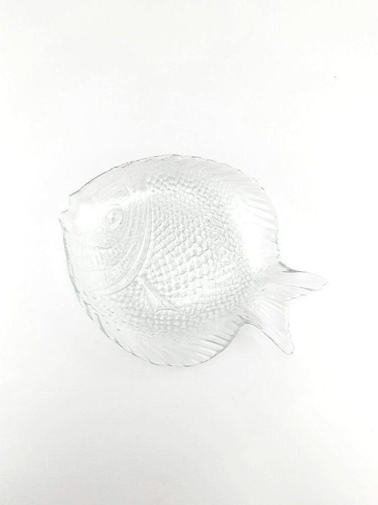SAKANA Glass Fish Shaped Saucer Clear - Gifts by Art Tree