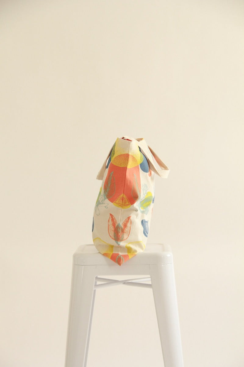 Cotton Canvas Tote Bag - Lemon - Gifts by Art Tree