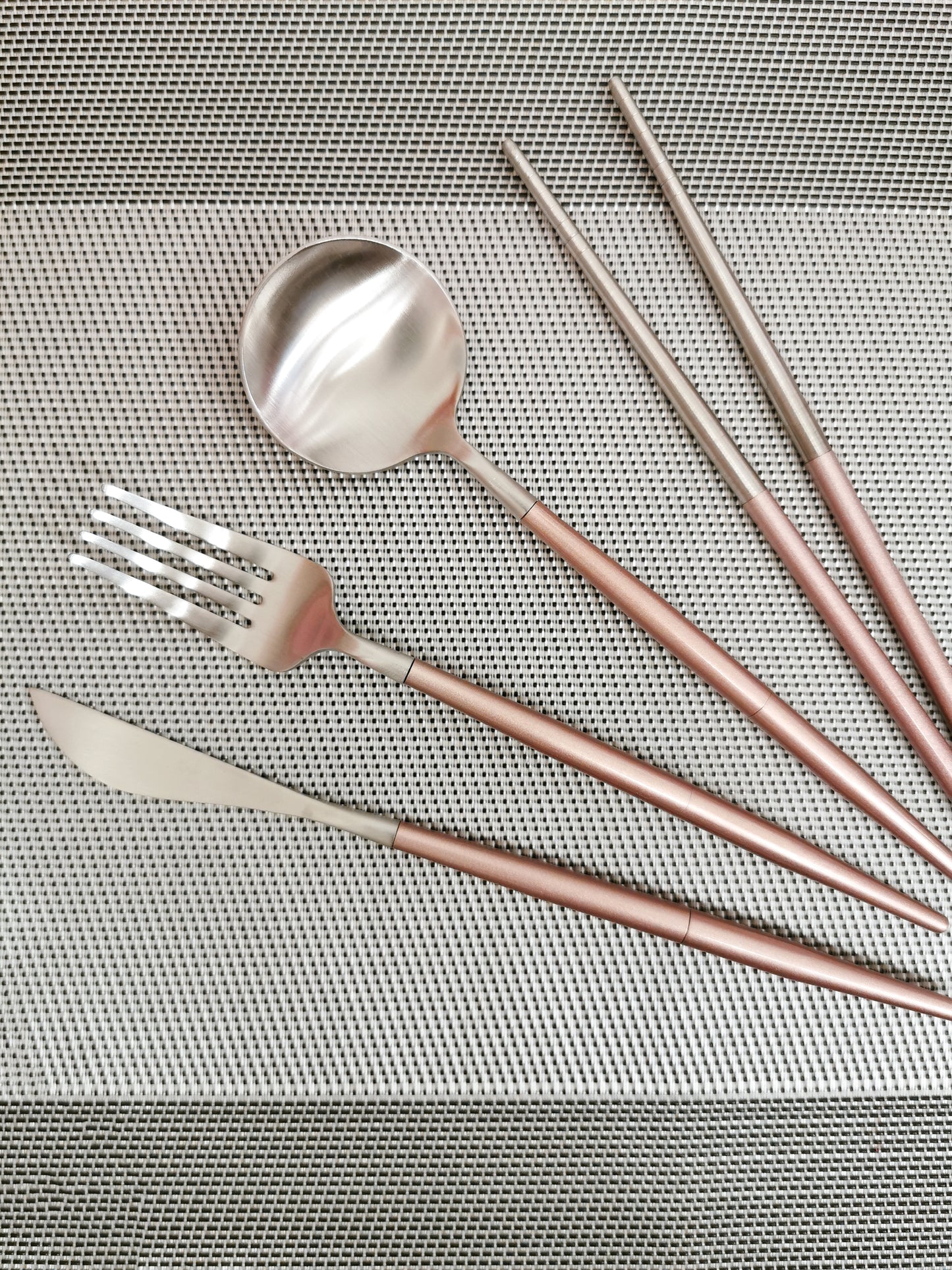 Stainless Steel Foldable Cutlery Set - Pink - Gifts by Art Tree