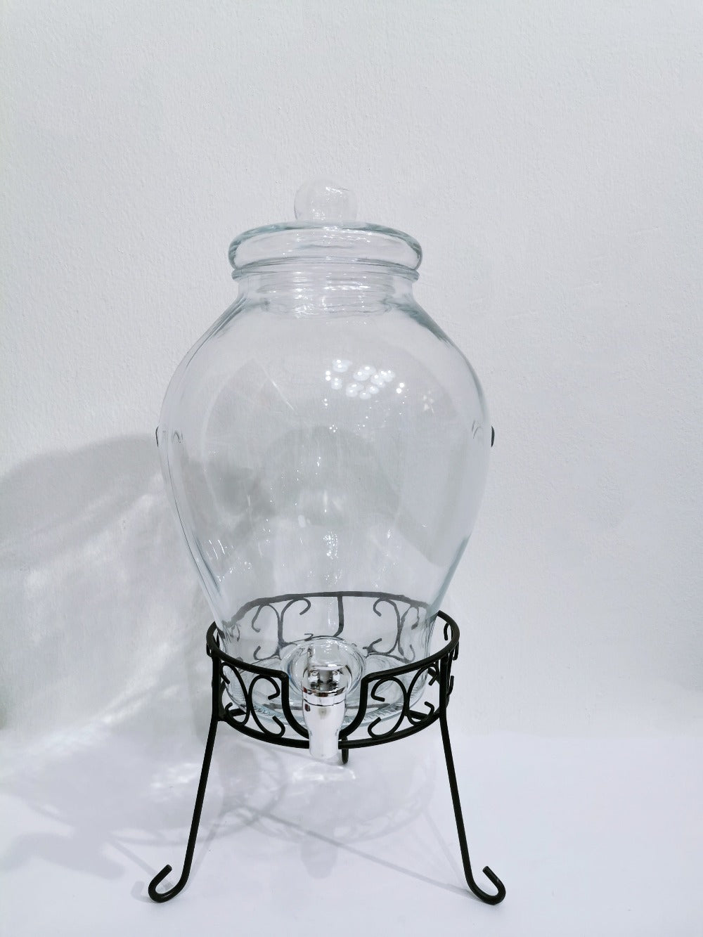 6L BOURGET Water Dispenser - Pear Shape with Black Rack - Gifts by Art Tree