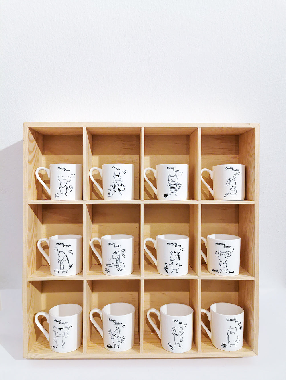 Chinese Zodiac Mug - "Cheerful Pig" - Gifts by Art Tree