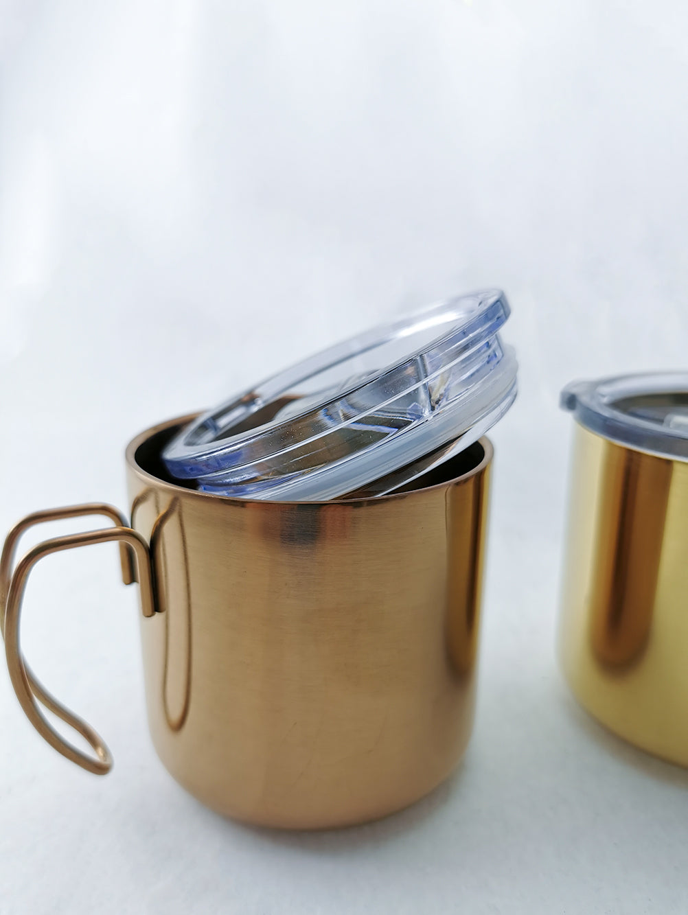 BREU Coffee Mug - Double Wall 304 Stainless Steel Coffee Mug - Rose Gold - Gifts by Art Tree