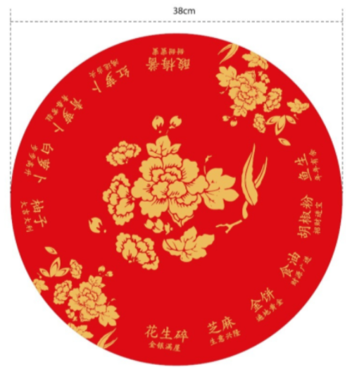 Lo-Hei Plate - Red - Gifts by Art Tree