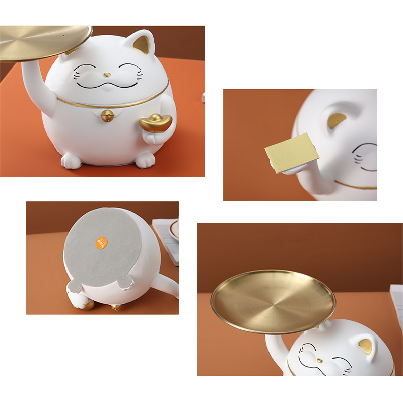 Sancy Lucky Cat Accessories Tray & Organizer - Gifts by Art Tree