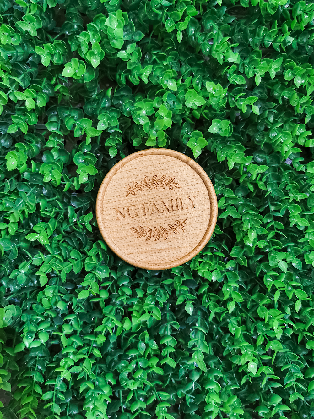 "Ng Family" Wood Coaster - 1 pcs - Gifts by Art Tree