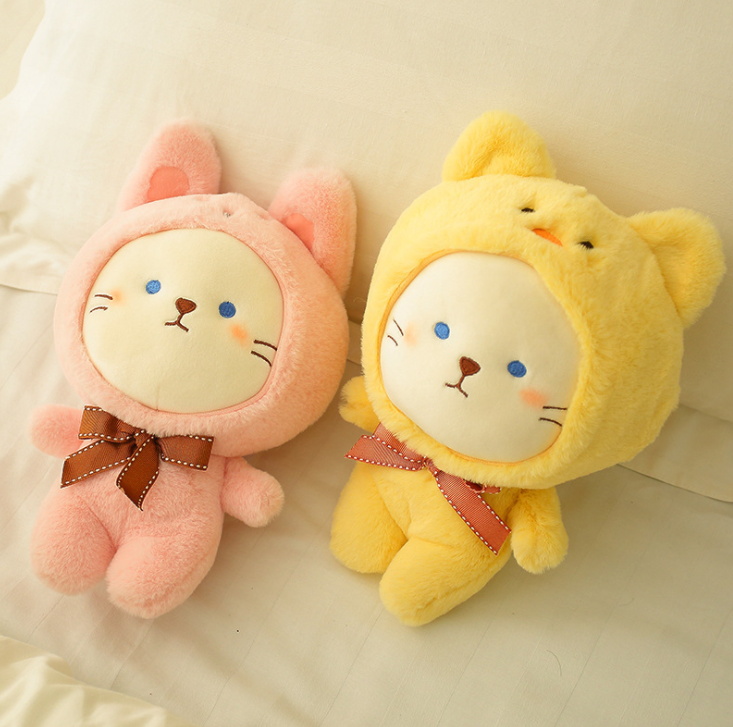 Pinky Rabbit Plush Toy - Yellow - Gifts by Art Tree