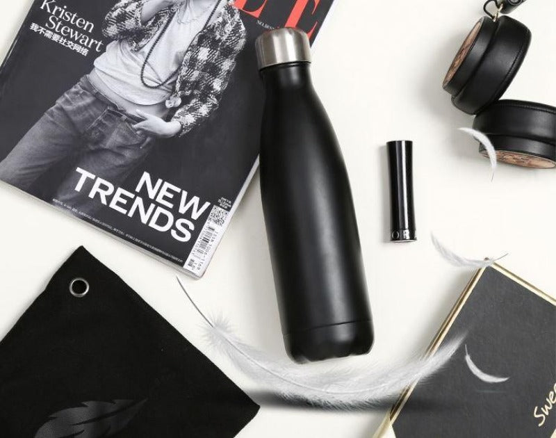 VOER Water Bottle - Black Silicon - Gifts by Art Tree