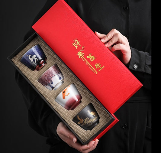 Japanese Style Tea Cups Set - B - Gifts by Art Tree