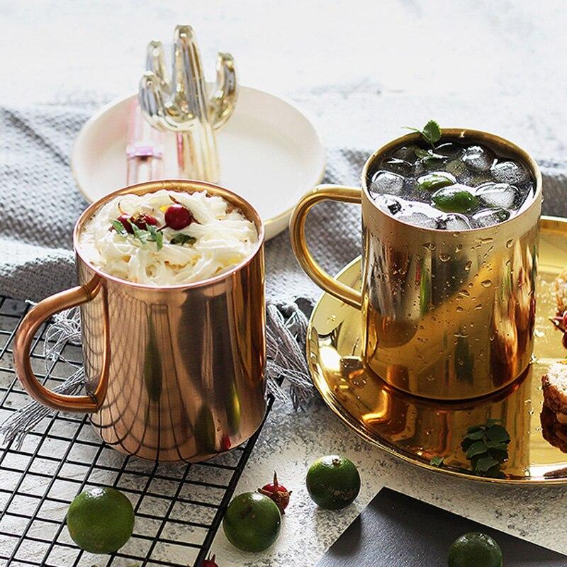 BICUDO Coffee Mug - Classic Double Wall 304 Stainless Steel Coffee Mug - Gold - Gifts by Art Tree