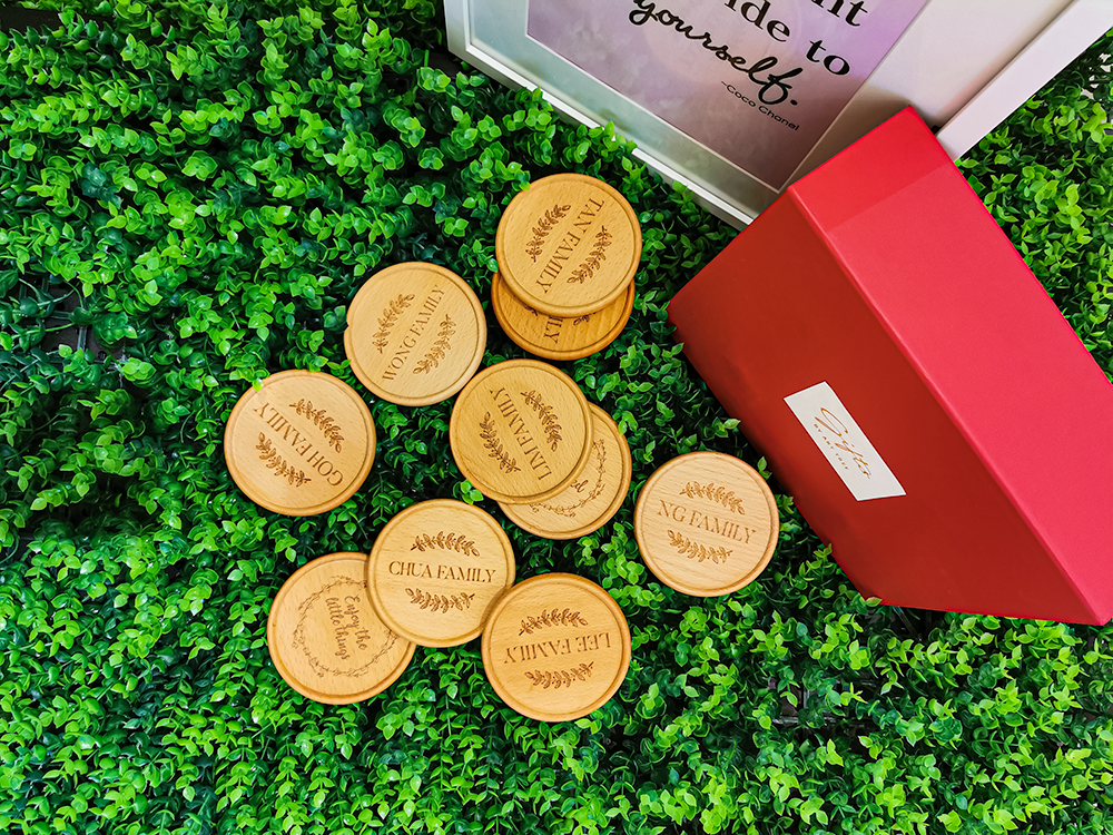 "Lim Family" Wood Coaster - 1 pcs - Gifts by Art Tree
