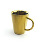 BELO Coffee Mug - Funnel Shaped Double Wall 304 Stainless Steel Coffee Mug - Gold - Gifts by Art Tree