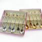 Daisy Dessert Spoons - Gold - Set of 3 - Gifts by Art Tree