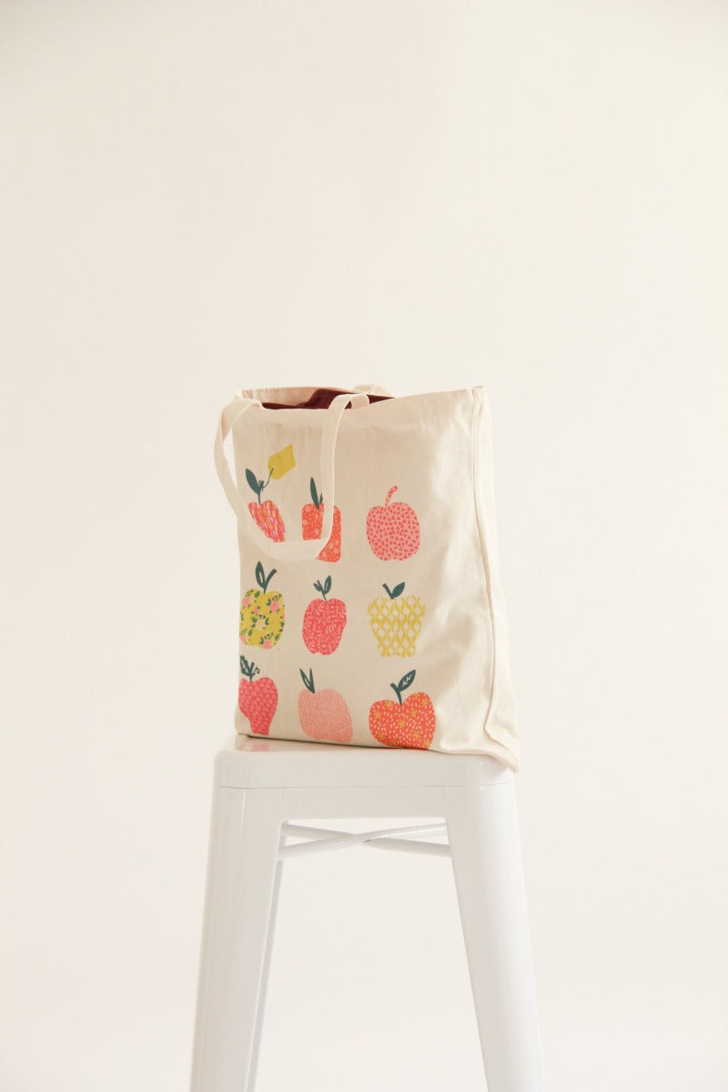 Cotton Canvas Tote Bag - Apple - Gifts by Art Tree