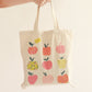 Cotton Canvas Tote Bag - Apple - Gifts by Art Tree