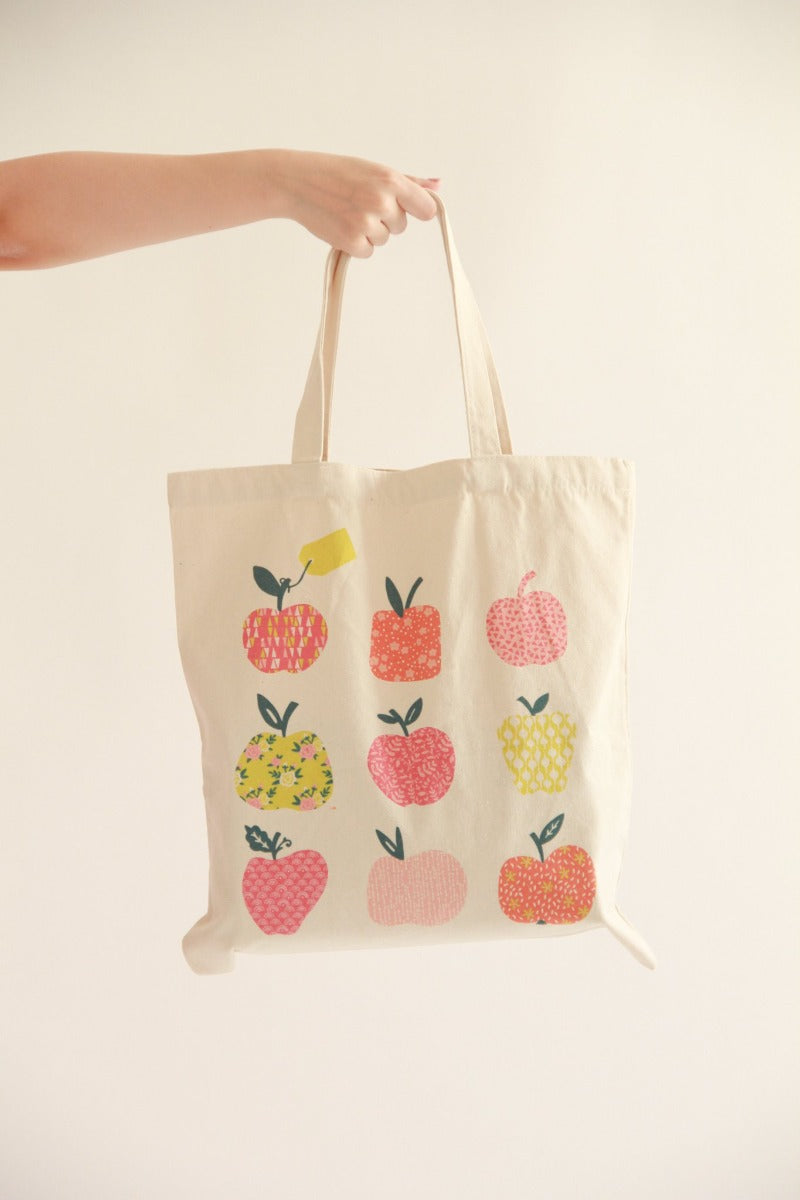 Cotton Canvas Tote Bag - Apple - Gifts by Art Tree