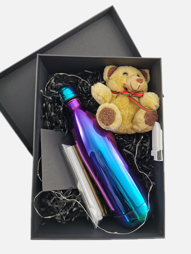 Water Bottle Gift Set with Light - Gifts by Art Tree