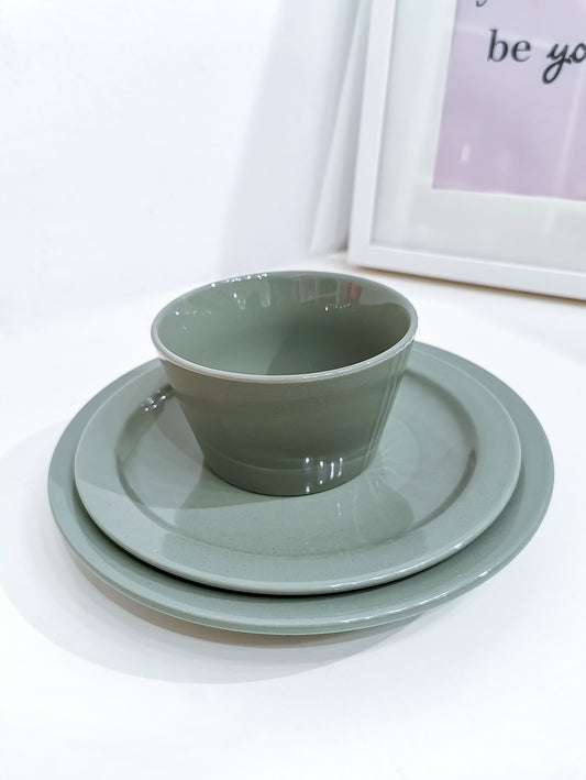 20cm Morandi Plate - Grey - Gifts by Art Tree