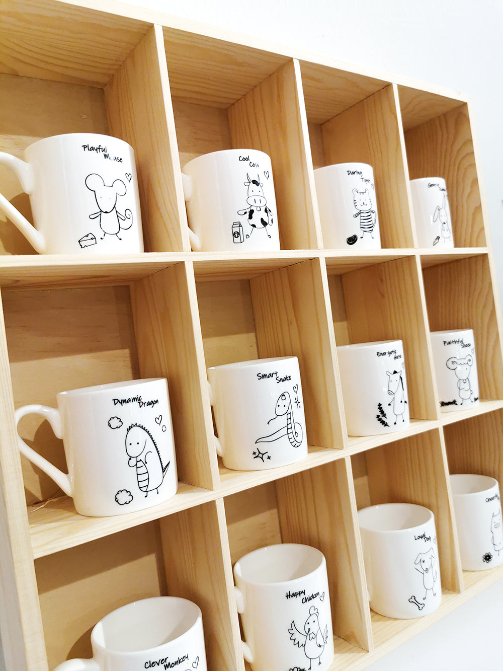 Chinese Zodiac Mug - "Cool Cow" - Gifts by Art Tree