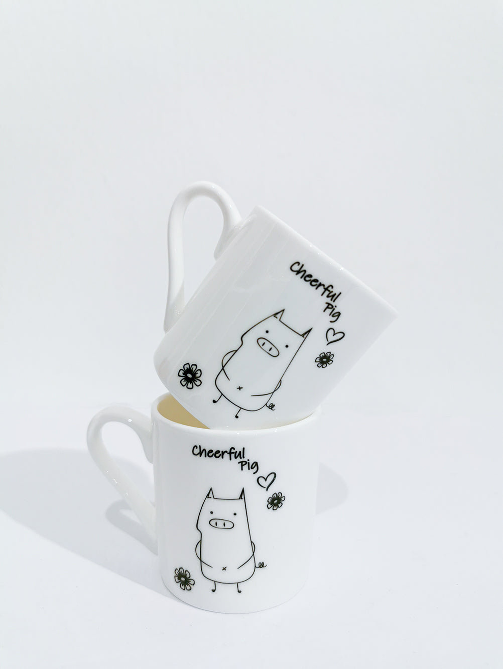Chinese Zodiac Mug - "Cheerful Pig" - Gifts by Art Tree
