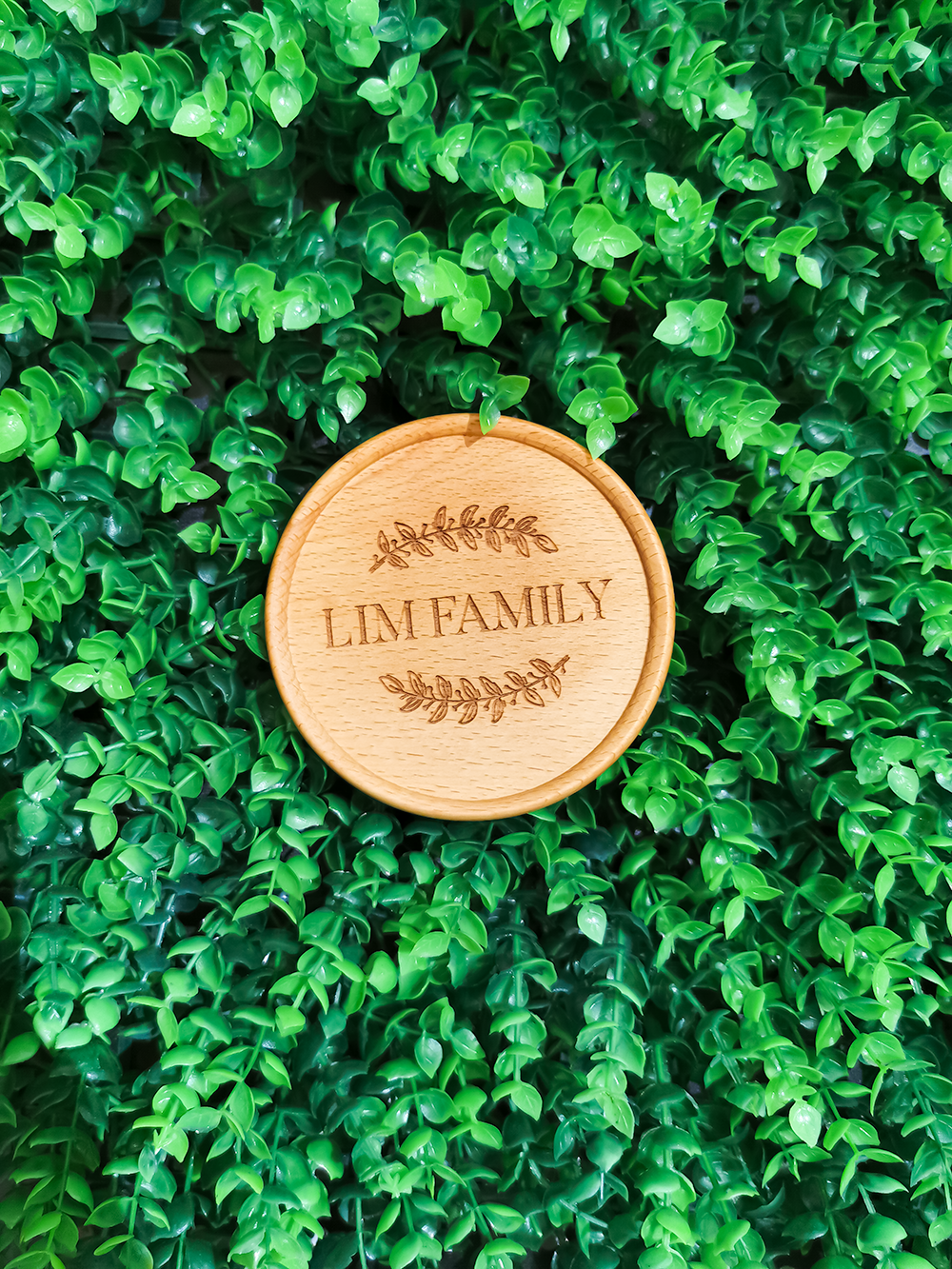 "Lim Family" Wood Coaster - 1 pcs - Gifts by Art Tree