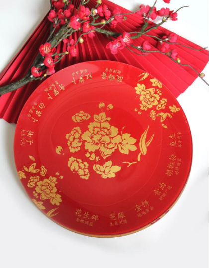 Lo-Hei Plate - Red - Gifts by Art Tree
