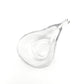NASHI Glass Pear Shaped Saucer Clear - Gifts by Art Tree