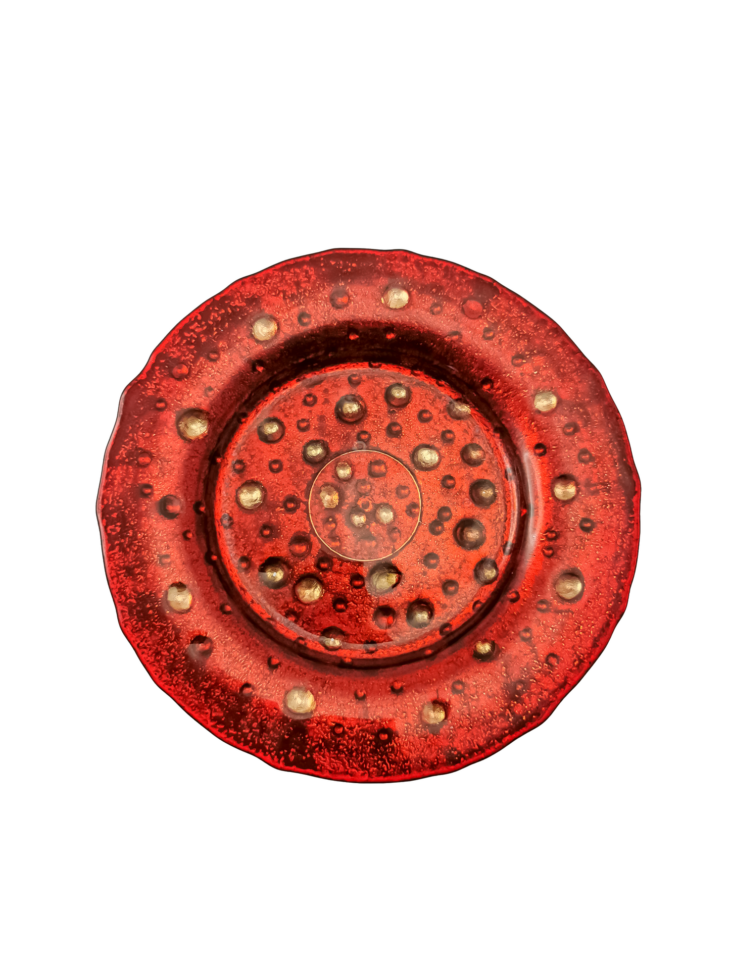 Elegant Ruby Red Plate - Gifts by Art Tree