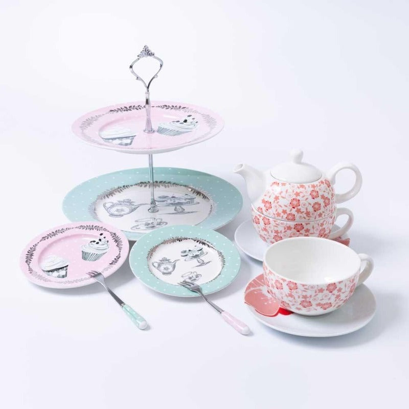 MEIR Porcelain Teapot Set Printed - Gifts by Art Tree