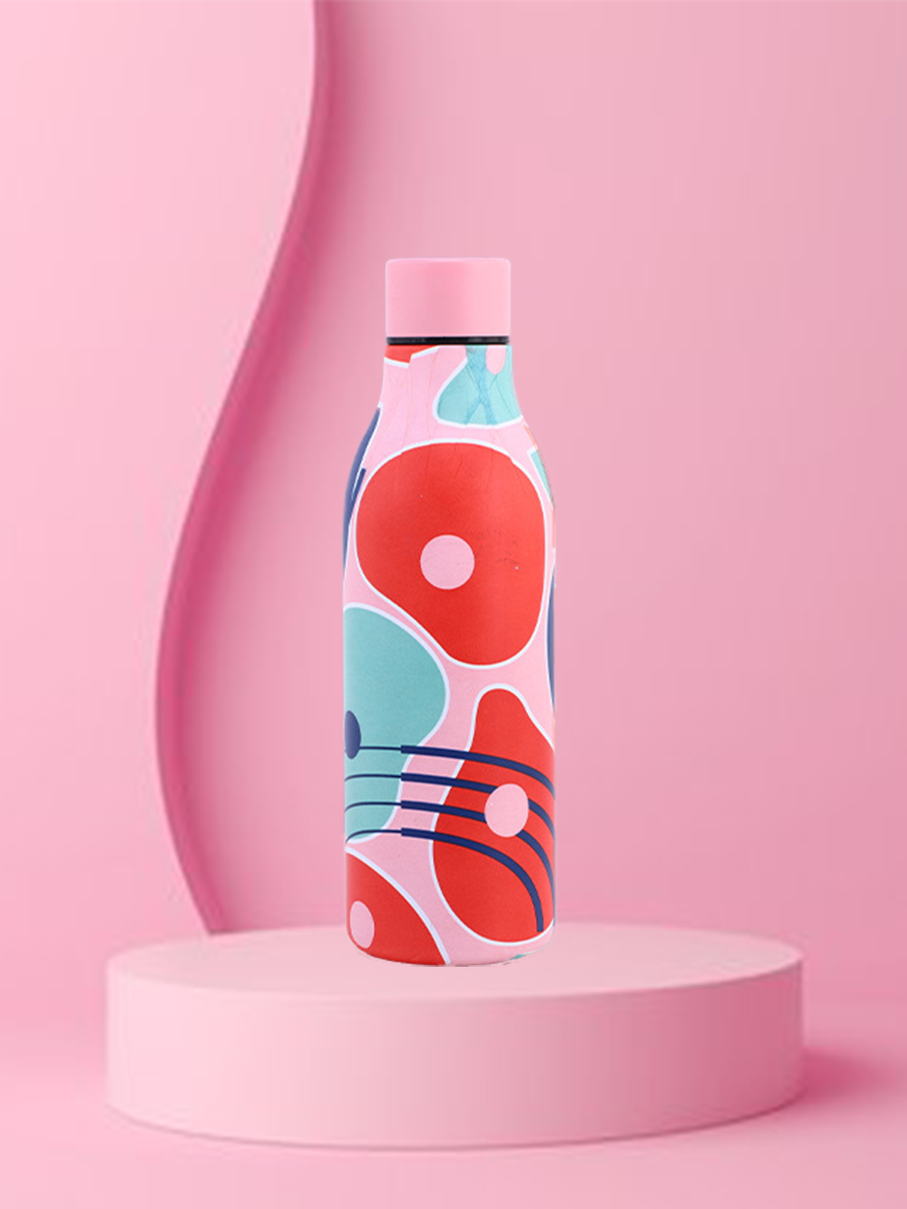 Helen 550ml Water Bottles - Pink - Gifts by Art Tree