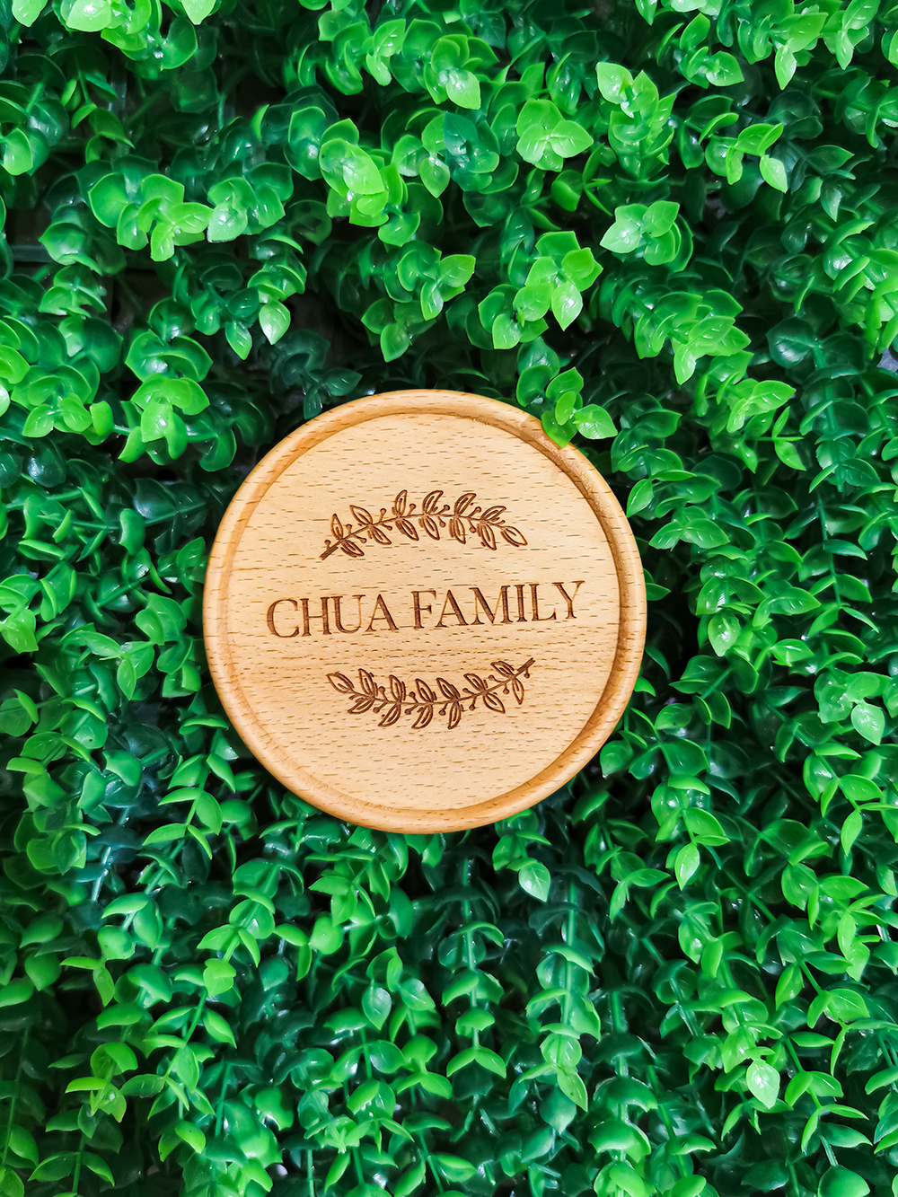 "Chua Family" Wood Coaster - 1 pcs - Gifts by Art Tree