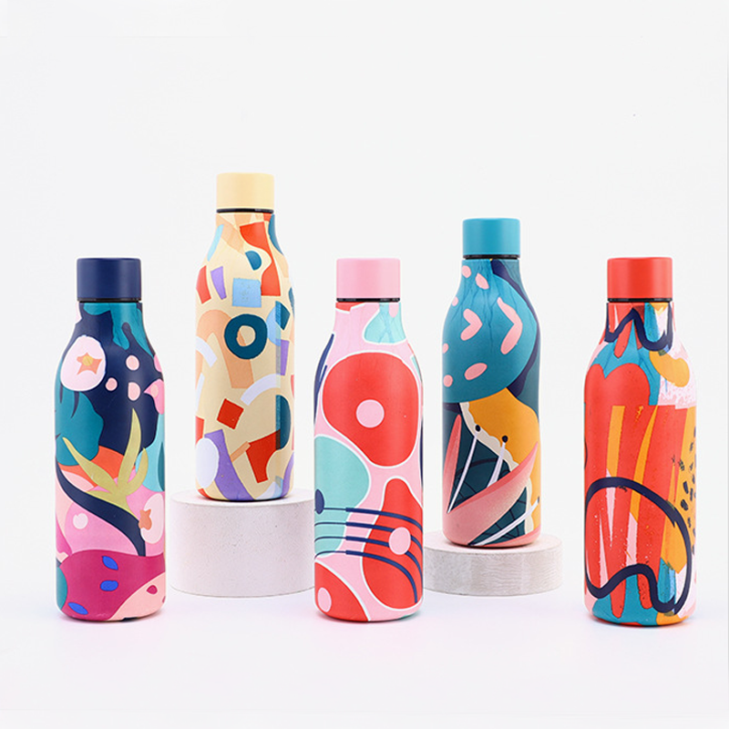 Helen 550ml Water Bottles - Pink - Gifts by Art Tree
