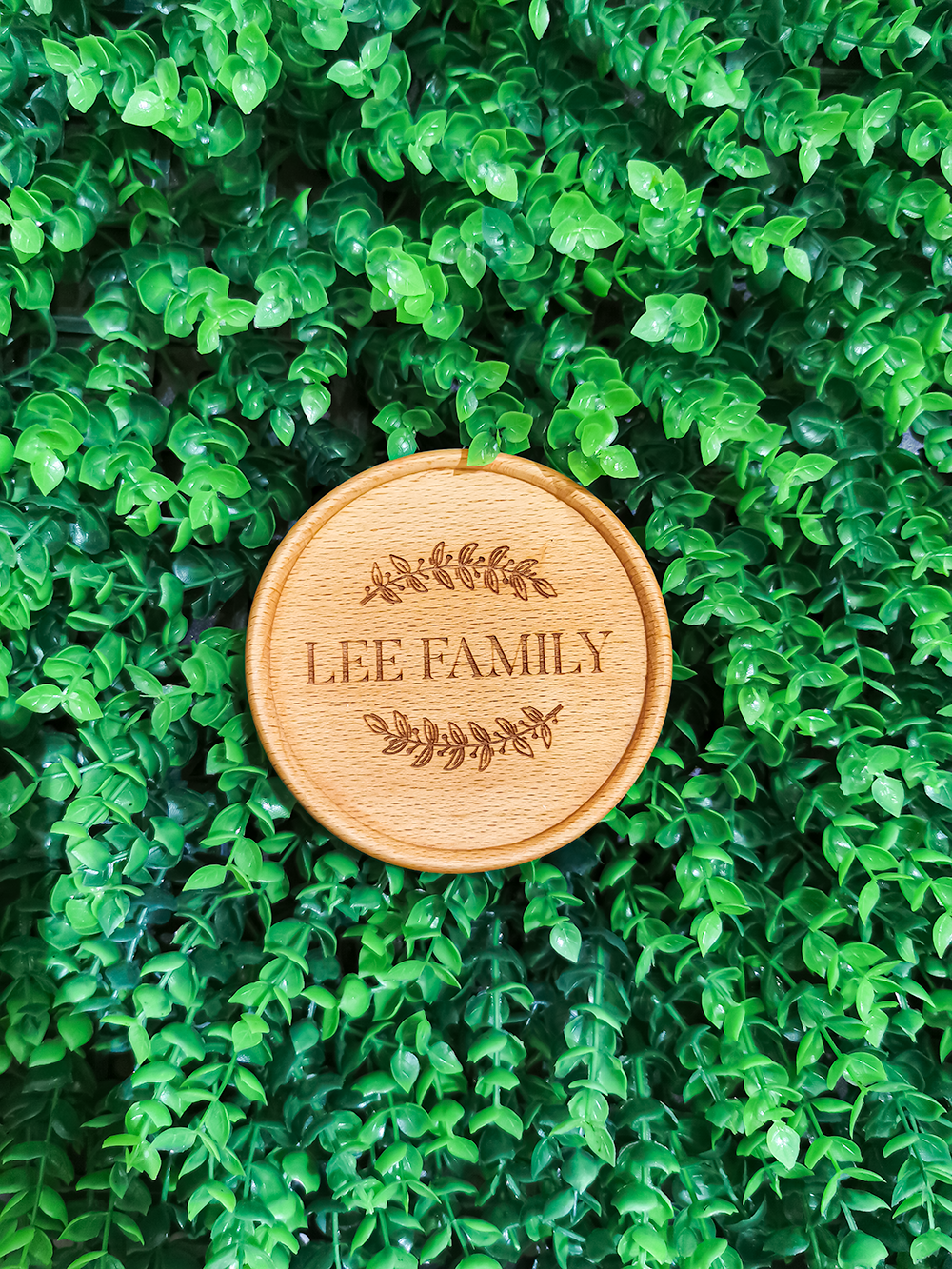"Lee Family" Wood Coaster - 1 pcs - Gifts by Art Tree