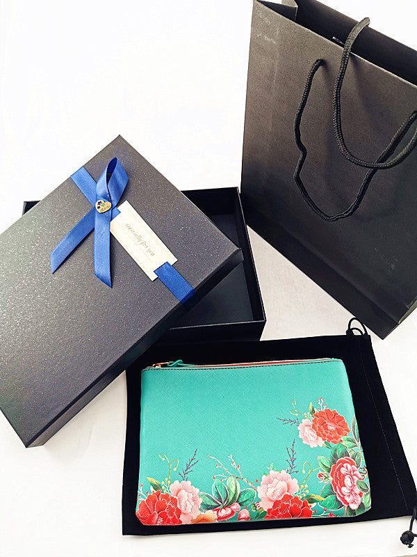Treasury PU Pouch Gift Set - Black - Gifts by Art Tree